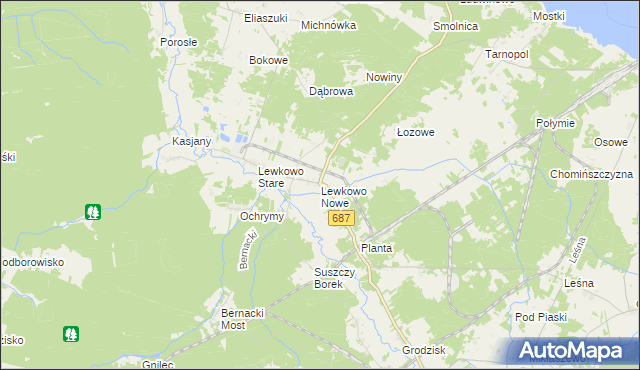 mapa Lewkowo Nowe, Lewkowo Nowe na mapie Targeo