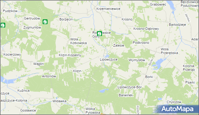 mapa Lipowczyce, Lipowczyce na mapie Targeo