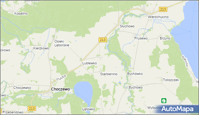 mapa Lublewo Lęborskie, Lublewo Lęborskie na mapie Targeo