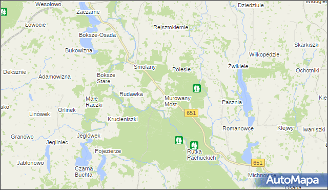 mapa Murowany Most, Murowany Most na mapie Targeo