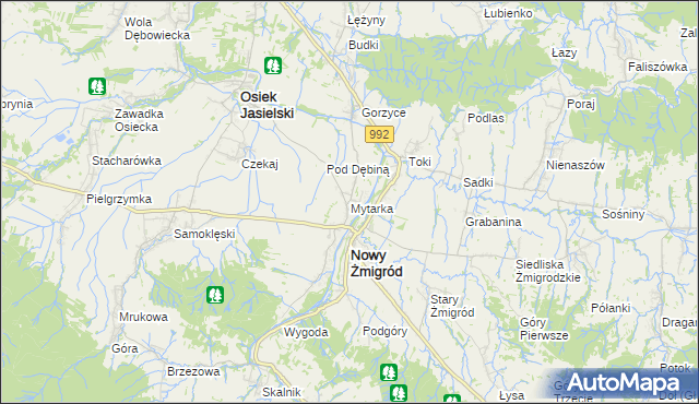 mapa Mytarka, Mytarka na mapie Targeo
