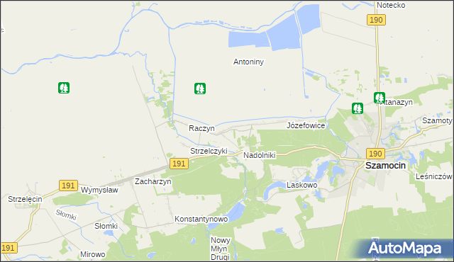 mapa Nałęcza, Nałęcza na mapie Targeo