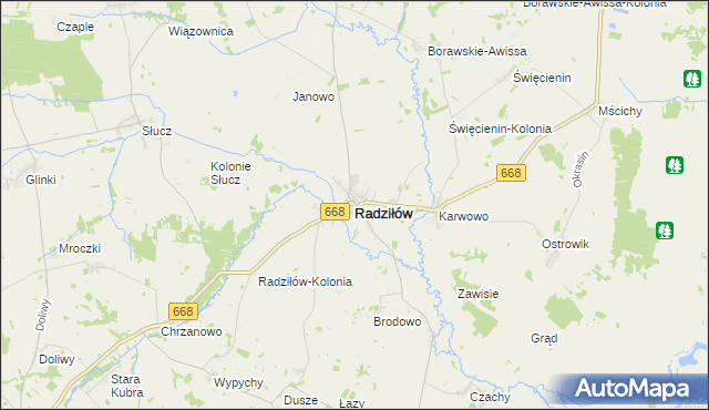 mapa Radziłów, Radziłów na mapie Targeo