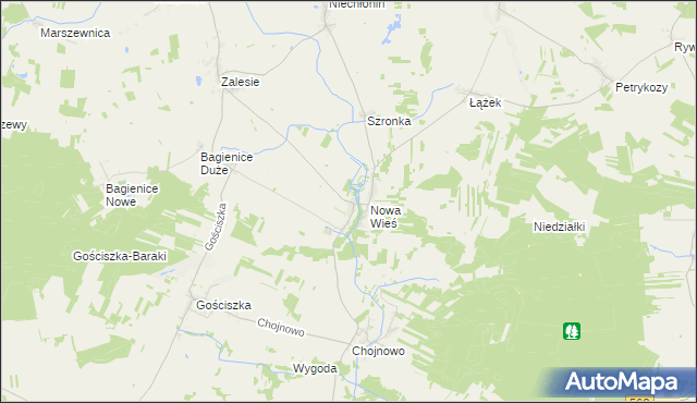 mapa Sarnowo gmina Kuczbork-Osada, Sarnowo gmina Kuczbork-Osada na mapie Targeo