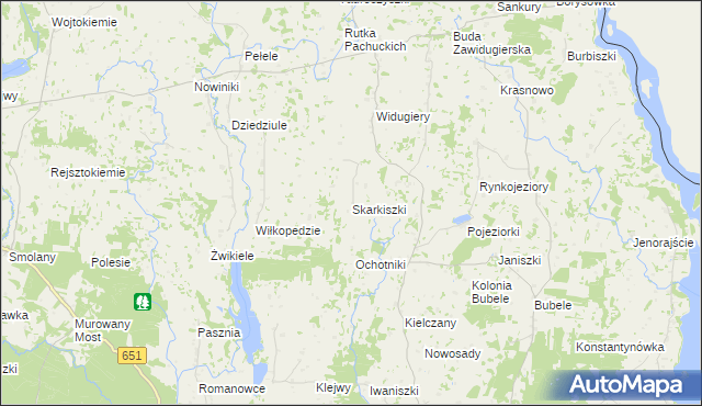 mapa Skarkiszki, Skarkiszki na mapie Targeo