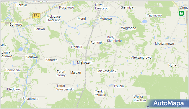 mapa Studzianki gmina Nasielsk, Studzianki gmina Nasielsk na mapie Targeo