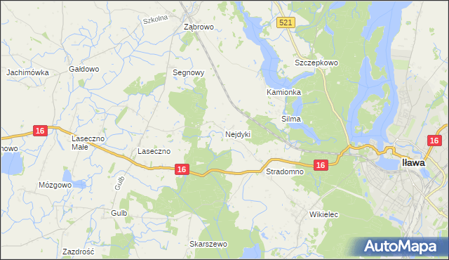 mapa Nejdyki, Nejdyki na mapie Targeo