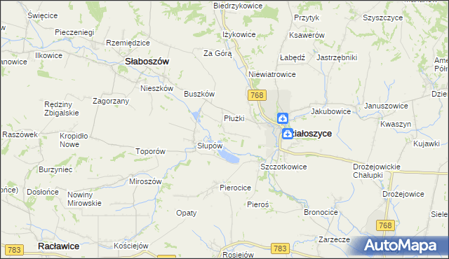 mapa Jazdowice, Jazdowice na mapie Targeo