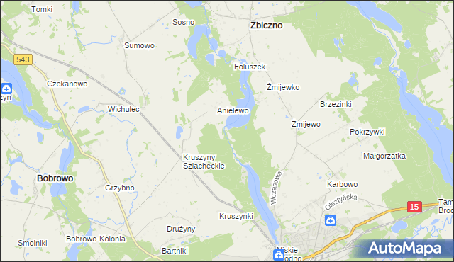 mapa Lisa Młyn, Lisa Młyn na mapie Targeo