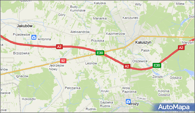 mapa Ryczołek, Ryczołek na mapie Targeo