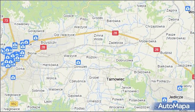 mapa Sądkowa, Sądkowa na mapie Targeo