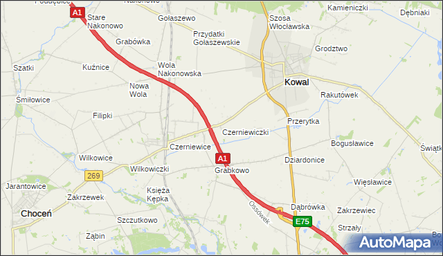 mapa Czerniewiczki, Czerniewiczki na mapie Targeo
