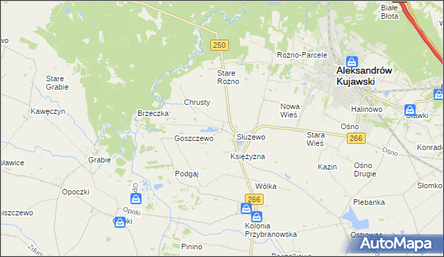mapa Broniszewo gmina Aleksandrów Kujawski, Broniszewo gmina Aleksandrów Kujawski na mapie Targeo