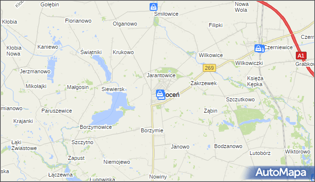 mapa Choceń, Choceń na mapie Targeo