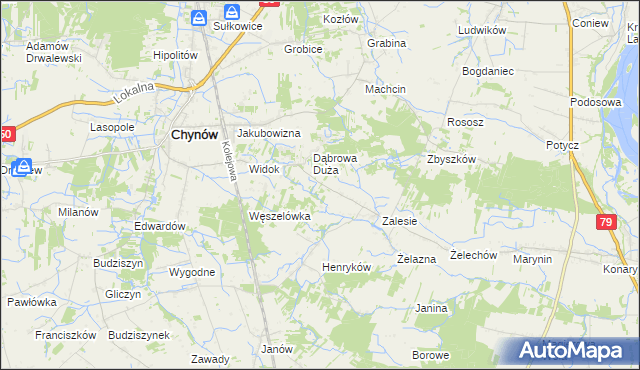mapa Gaj Żelechowski, Gaj Żelechowski na mapie Targeo