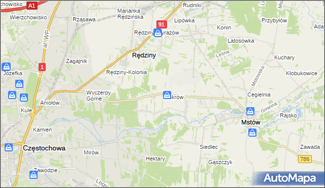 mapa Jaskrów, Jaskrów na mapie Targeo