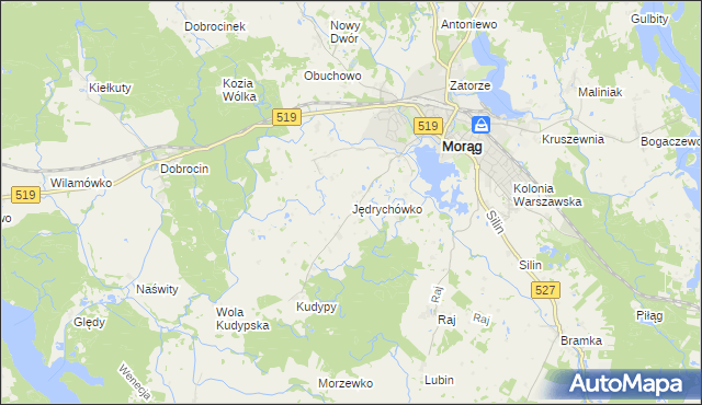 mapa Jędrychówko, Jędrychówko na mapie Targeo