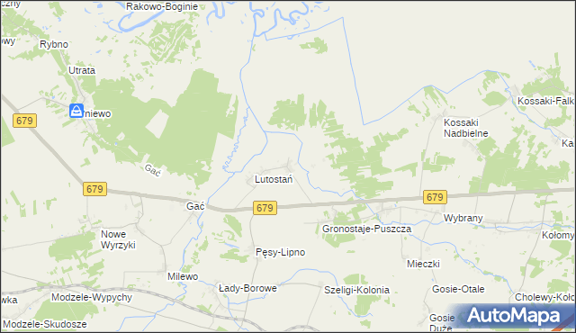 mapa Koty gmina Łomża, Koty gmina Łomża na mapie Targeo