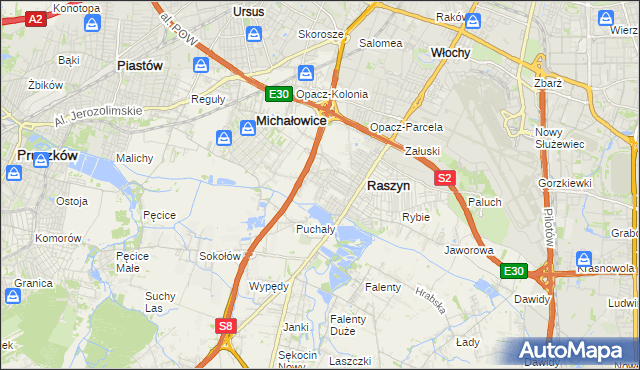 mapa Nowe Grocholice, Nowe Grocholice na mapie Targeo