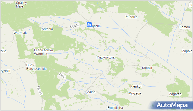 mapa Piątkowizna, Piątkowizna na mapie Targeo