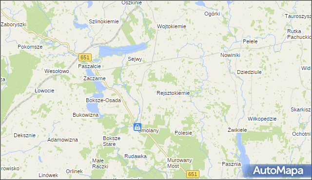 mapa Rejsztokiemie, Rejsztokiemie na mapie Targeo