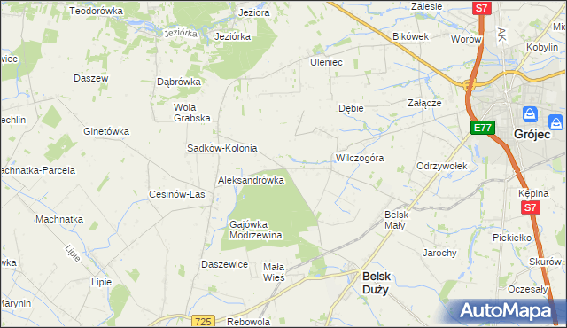 mapa Rosochów, Rosochów na mapie Targeo