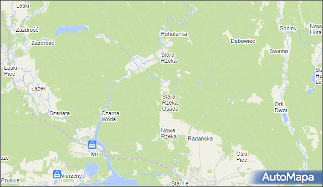 mapa Stara Rzeka Osada, Stara Rzeka Osada na mapie Targeo