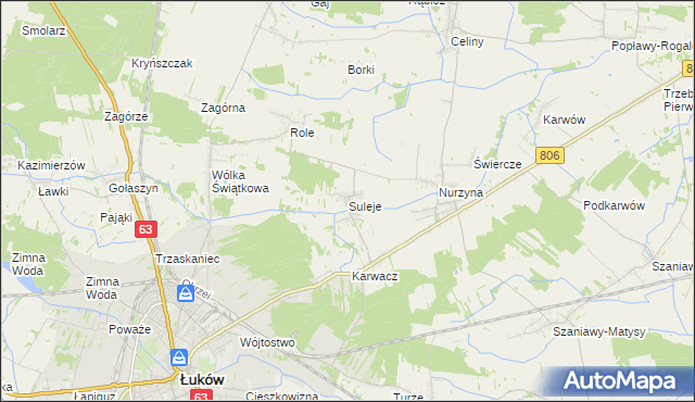 mapa Suleje, Suleje na mapie Targeo