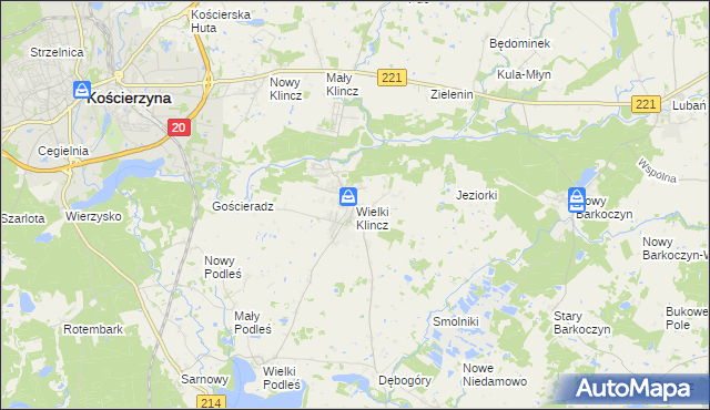 mapa Wielki Klincz, Wielki Klincz na mapie Targeo
