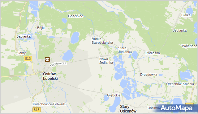 mapa Nowa Jedlanka, Nowa Jedlanka na mapie Targeo