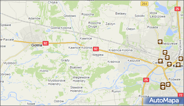 mapa Węglew, Węglew na mapie Targeo