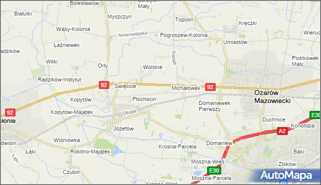 mapa Gołaszew, Gołaszew na mapie Targeo
