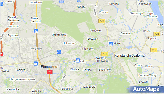 mapa Kierszek, Kierszek na mapie Targeo