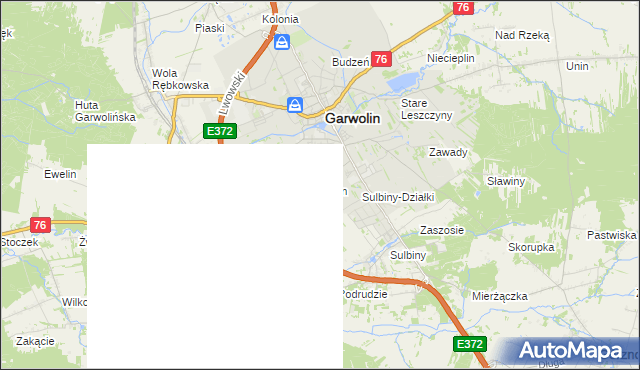 mapa Lucin gmina Garwolin, Lucin gmina Garwolin na mapie Targeo