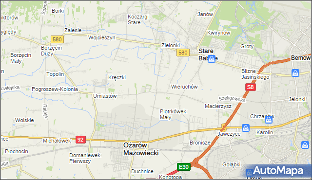 mapa Strzykuły, Strzykuły na mapie Targeo