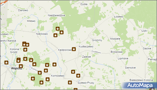 mapa Kudłaczewo, Kudłaczewo na mapie Targeo