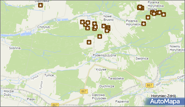 mapa Podemszczyzna, Podemszczyzna na mapie Targeo