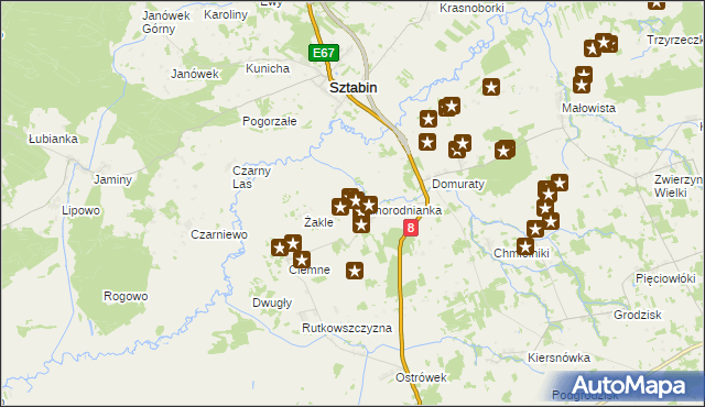 mapa Podhorodnianka, Podhorodnianka na mapie Targeo