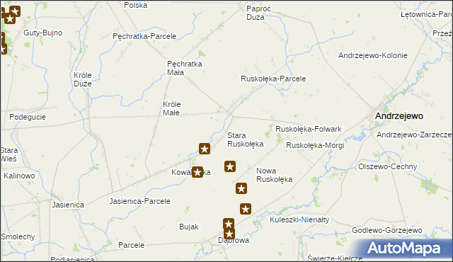 mapa Stara Ruskołęka, Stara Ruskołęka na mapie Targeo