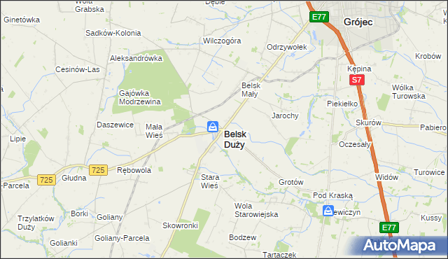 mapa Belsk Duży, Belsk Duży na mapie Targeo