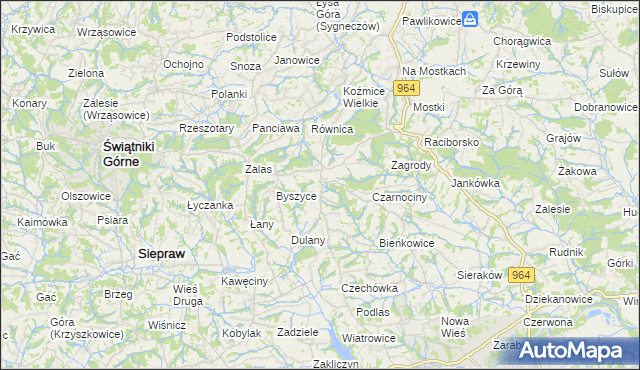 mapa Gorzków gmina Wieliczka, Gorzków gmina Wieliczka na mapie Targeo