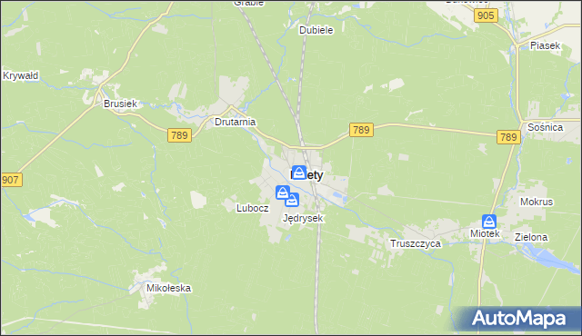 mapa Kalety powiat tarnogórski, Kalety powiat tarnogórski na mapie Targeo