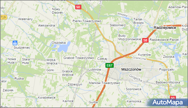 mapa Marków-Świnice, Marków-Świnice na mapie Targeo