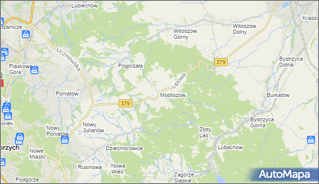 mapa Modliszów, Modliszów na mapie Targeo