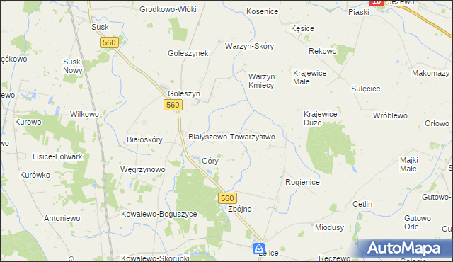 mapa Szczepanki gmina Sierpc, Szczepanki gmina Sierpc na mapie Targeo
