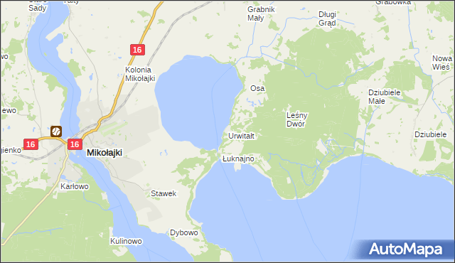 mapa Urwitałt, Urwitałt na mapie Targeo
