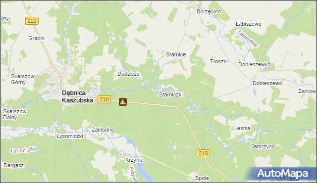 mapa Starniczki, Starniczki na mapie Targeo
