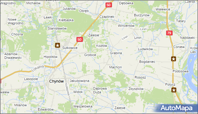mapa Adamów Rososki, Adamów Rososki na mapie Targeo