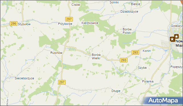 mapa Borów Wielki, Borów Wielki na mapie Targeo