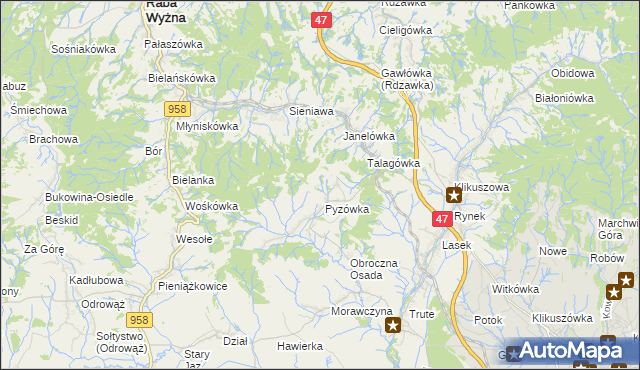 mapa Grapa, Grapa na mapie Targeo